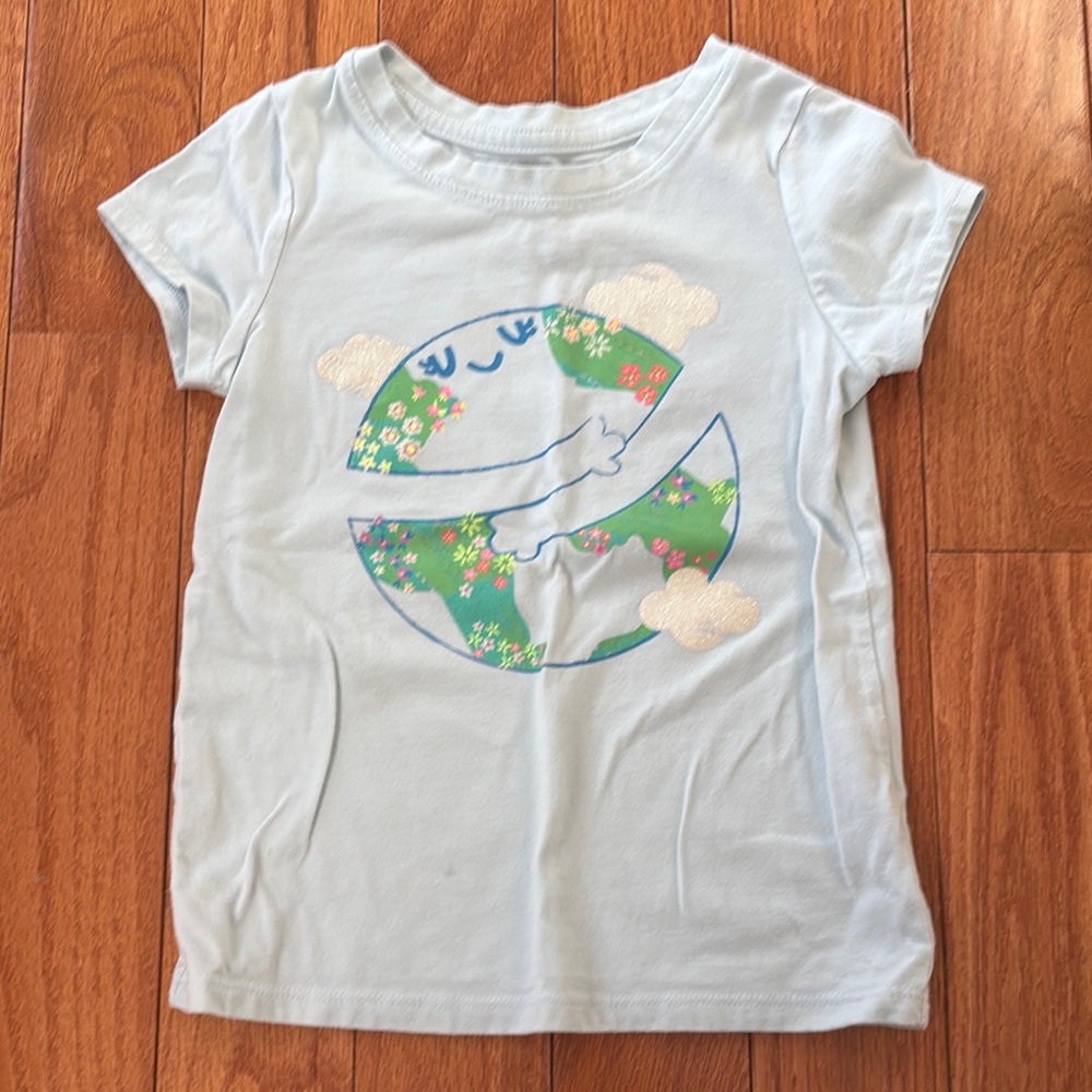 Kids Blue Graphic T-Shirt, cat and Jack 4t
